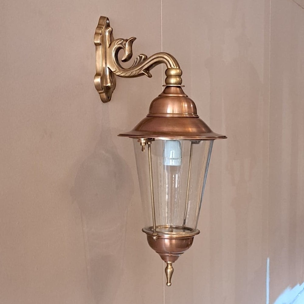 EA289. Kupfer-Hängelampe. Höhe: 55 cm